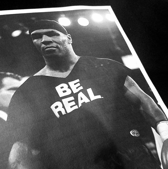 Brand new "BE REAL" MIKE TYSON TEE. 100% cotton - Picture 2 of 4